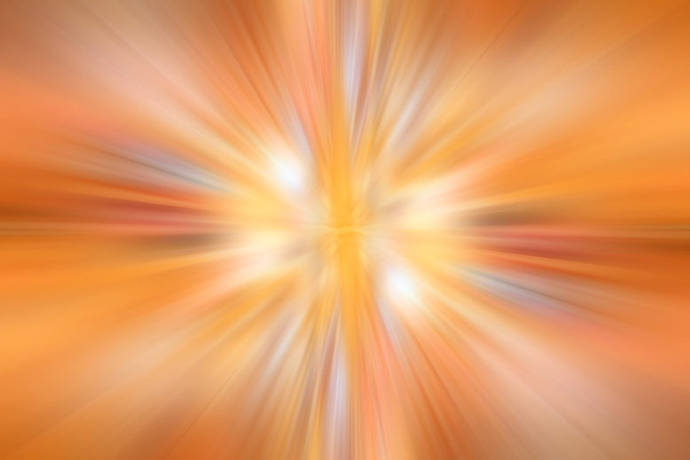 Orange Gradient Background Speed Zoom Blur